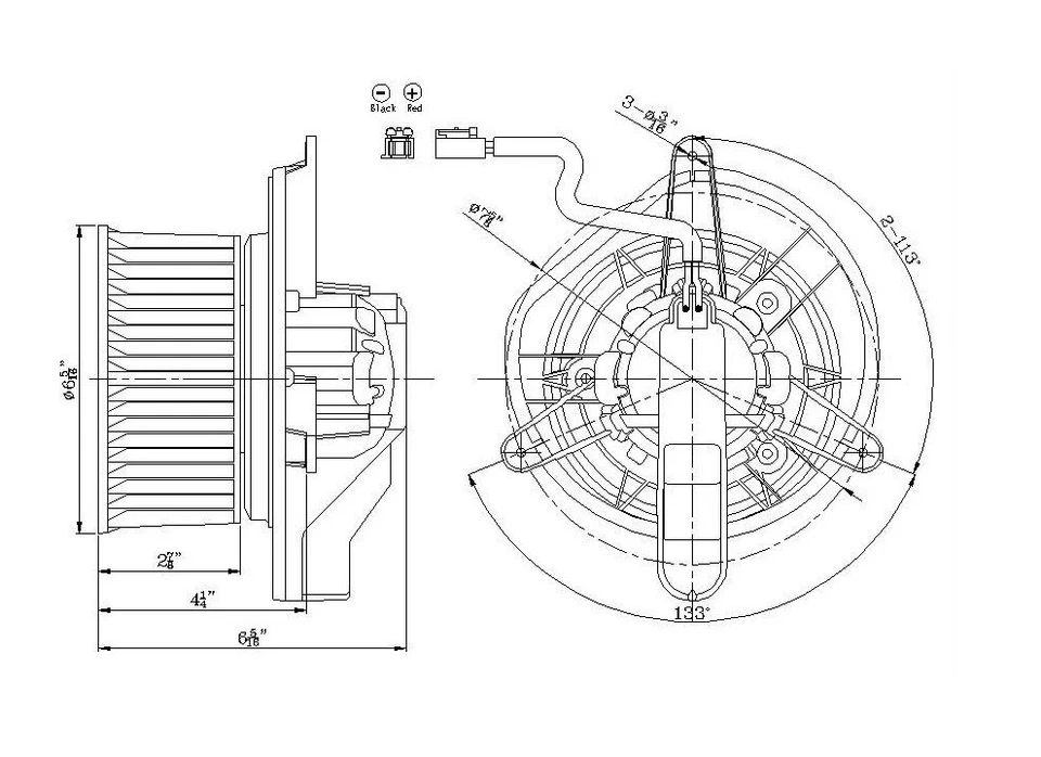 НОВЫЙ ДВИГАТЕЛЬ ВЕНТИЛЯТОРА С КОЛЕСОМ 2006-2010 JEEP GRAND CHEROKEE - Изображение 1 из 1