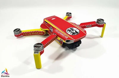 DJI MINI 2 - SKIN - DESIGN FEUERWEHR *  - Decal - Wrap -  Folie - Bild 1 von 4