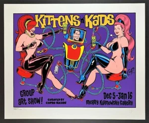 Kittens N Kads POSTER Art Print Limited Numbered Edition Signed by Coop Mint! - Picture 1 of 1
