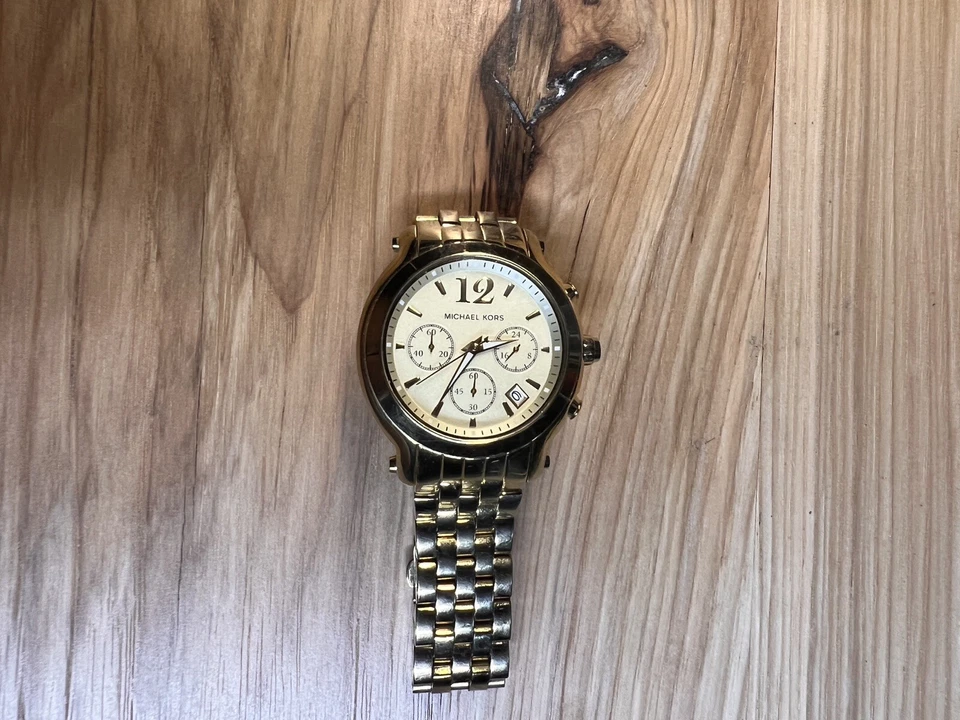 RELOJ MICHAEL KORS MK5172 DAMAS CAMILLE PASARELA CRONÓGRAFO ORO ACERO INOXIDABLE Foto 1 de 2