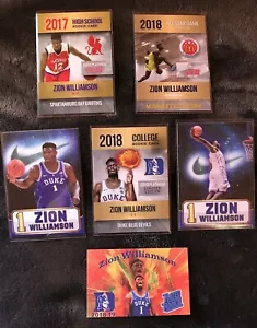 6X ZION WILLIAMSON LOT ~FIRST EVER~DUKE~ NBA RC SPECIAL~ Gold / Plat ~ READ BIN! - Picture 1 of 12