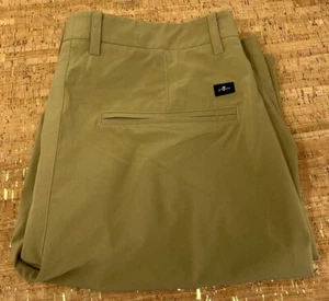 7 For All Mankind Shorts Mens 29 Tan Tech Series Khaki Pant Preppy Lightweight - Picture 1 of 6