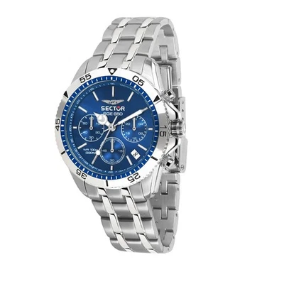 Mens Wristwatch SECTOR SGE 650 R3273962001 Chrono Steel Blue PATRICK DE GAYARDON - Image 1 of 2