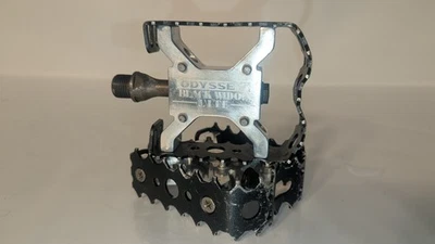 Pedales BMX Odyssey Black Widow lite 9/16 luz escuela BMX vintage años 80 90 3 piezas Foto 1 de 4