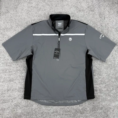 Camiseta cortavientos Callaway Weather Series para hombre L tono silencioso nueva con etiquetas cuarto cremallera golf Foto 1 de 4