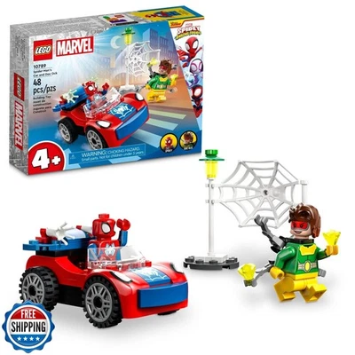 LEGO Marvel Spider-Man's Car and Doc Ock - Kids Pretend Play Set with Glow in - Image 1 of 4