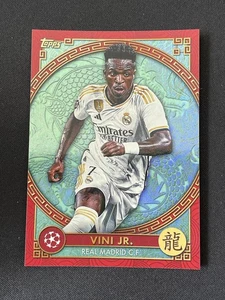 Vini Jr. 2023-24 Topps UEFA Jade Edition Chinese New Year #NY-9 - Imagen 1 de 2