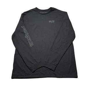Patagonia Langarm T-Shirt Herren Größe Medium Wild Fish Activist schwarz Tee - Bild 1 von 7