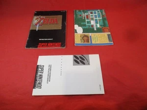 Legend of Zelda A Link to the Past SNES Instruction Manual Booklet + Map ONLY #Z - Picture 1 of 11
