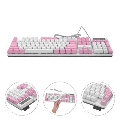  Full Size USB Gaming Keyboard Mechanical Keyboard for Enhanced Typing and - Image 1 of 4