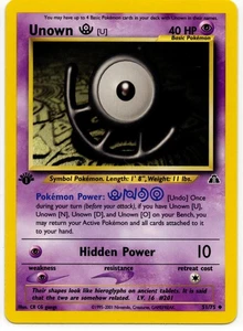 Pokemon - 1. Edition Neo Entdeckung Unown U 51/75 LP - Bild 1 von 2