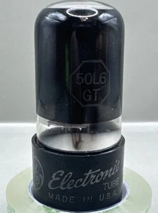 GE 50L6GT Vacuum Tube Smoke Glass / Radio Amplifier Valve Tester Strong! - Picture 1 of 6