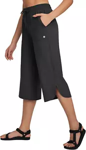 Women's Hiking Pants Capri Wide Leg Lightweight Pants Plus Size UPF50+ Quick ... - Picture 1 of 7