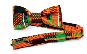 Kente Bow Tie #1 Neck Men Fashion Accessory Bow Tie - Picture 1 of 4