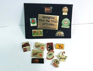 Vintage Coca-Cola 15 Pin Lot w/ Springtime Set 1980's 1990's and More Coke  - Picture 1 of 8