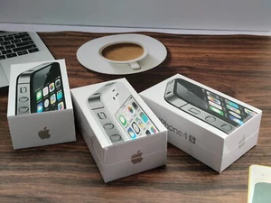 Good condition Apple iPhone 4s 8-16-32-64GB Black/White Factory UNLOCKED working - Afbeelding 1 van 11