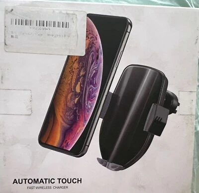 Cargador de coche inalámbrico 10W carga rápida soporte de teléfono abrazaderas de montaje de teléfono Foto 1 de 3