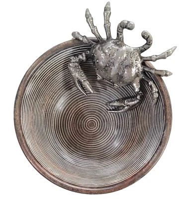 Tigela de servir de madeira de caranguejo torta de lama média - Imagem 1 de 2