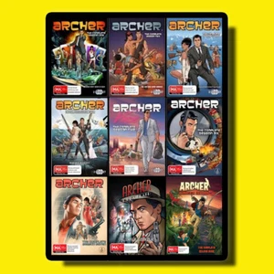 ARCHER Series Season 1-9 1 2 3 4 5 6 7 8 9 DVD SEALED SET CARTOON COMEDY CENTRAL - Picture 1 of 1