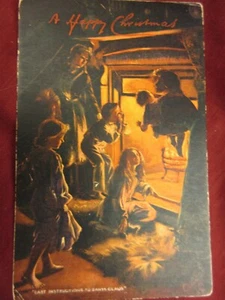 Christmas postcard Tuck Oilette 1907 Last instructions to Santa #2487 - Picture 1 of 2