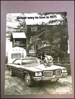 1971 Oldsmobile Tow Trailer Car Brochure Guide - Toronado Cutlass Delta 88 Wagon - Изображение 1 из 4
