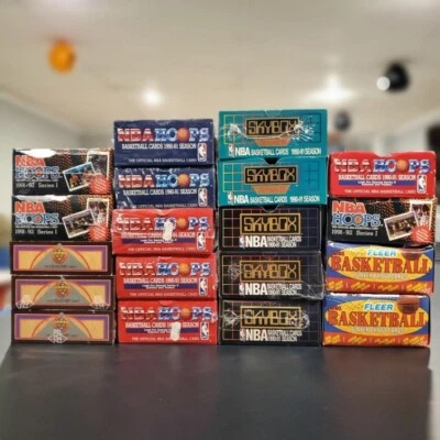 Bulk Lot of 55 Unopened Old Vintage NBA Basketball Cards in Sealed Packs NEW - Image 1 of 4