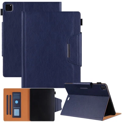 Funda de cuero con soporte abatible para Apple iPad 5º 6º 7º 8º 9º generación 10,2 pulgadas Foto 1 de 4