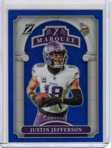 JUSTIN JEFFERSON 2024 PANINI ZENITH Z MARQUEE BLUE PRIZM #28 10/25 - Picture 1 of 2
