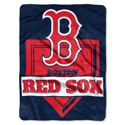 Red Sox OFFICIAL, "Home Plate" 60"x 80" Raschel Throw Cover