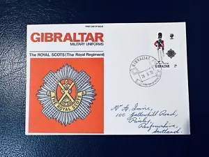 Gibraltar 1970 The Royal Scots the Royal Rgiment FDC - Picture 1 of 2