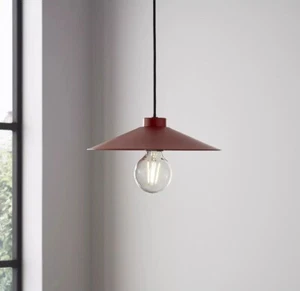 B&Q GoodHome Zanbar Red Light Shade Hanging Ceiling 28cm Modern Minimal - Picture 1 of 4