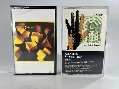 Genesis Cassette Tapes 2 Lot Set Invisible Touch and Self Titled - Image 1 of 4
