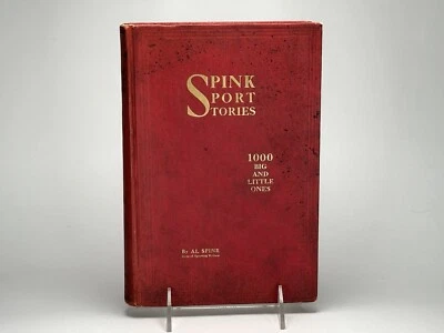 1921 1st ed. Early Baseball AL SPINK SPORTS STORIES 1000 BIG & LITTLE ONES Vol 3 - Image 1 of 4