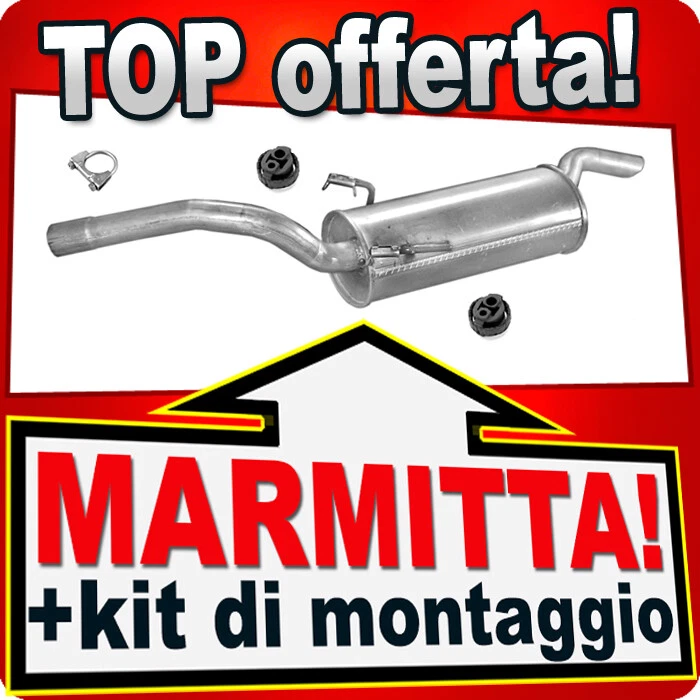 Silenziatore per CITROEN JUMPY FIAT SCUDO PEUGEOT EXPERT 1.9D 1.6 1995-2007 - Immagine 1 di 1