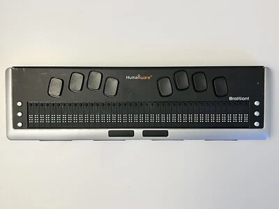Humanware Brailliant BI40 Braille Display Black White Braille Notetaker Concise - Image 1 of 4