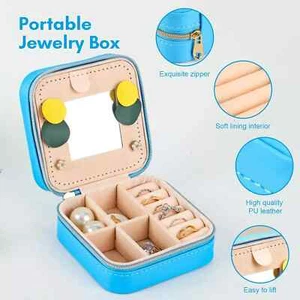 Travel Jewelry Case Jewelry Mini Jewelry Box Bridesmaid Gift Boxes Gift for Teen - Picture 1 of 5