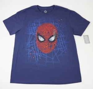 T-shirt uomo Disney Spider Man manica corta blu taglia XL - Foto 1 di 4