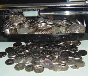 FICHAS DE MÁQUINA TRAGAMONEDAS DE ACERO INOXIDABLE TAMAÑO $1 DÓLAR - RECIÉN ACUÑADAS - ALTA CALIDAD - Imagen 1 de 5