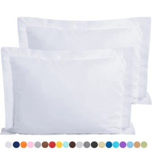 2 Set High Quality Pillow Shams Ultra Soft Standard Queen King Size Pillowcases - Picture 1 of 51