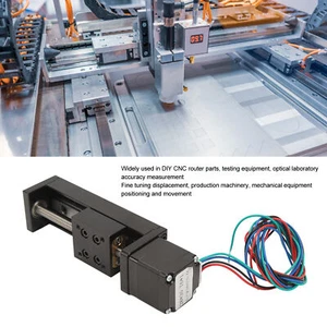 Mini guía de riel lineal actuador deslizante etapa de movimiento paso a paso carrera 50 mm piezas CNC - Imagen 1 de 22