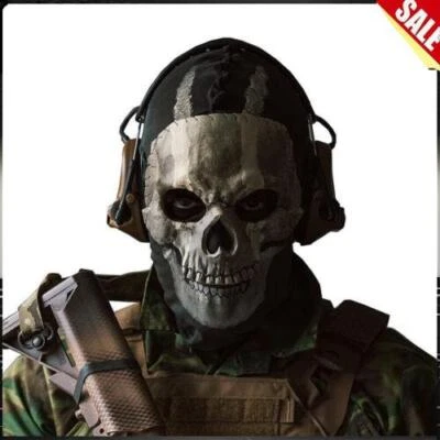 Call of Duty Ghost Fabric Mask Helmet Balaclava Skull Hood Cosplay Costume Prop - Image 1 of 4