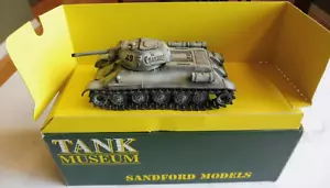 CUSTOM PAINTED TANK MUSEUM WINTER T-34 RUSSIAN TANK SANDFORD MODELS SOLIDO T34 - Bild 1 von 12