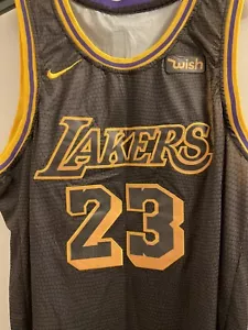 LA Lakers LeBron James #23 Nike Wish NBA Swingman Jersey - size 54 black J1 27 - Picture 1 of 7