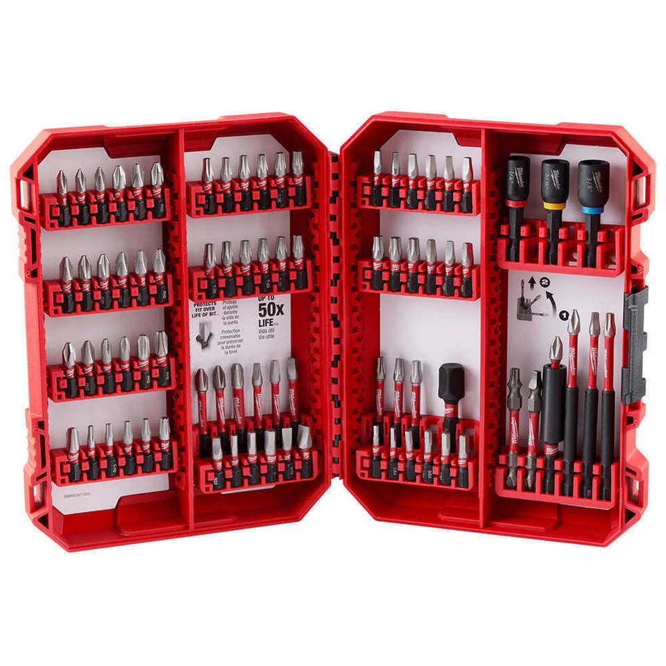 Milwaukee 48-32-4094 SHOCKWAVE Impact Duty Driver Bit Set 80PC - Red (48324094)