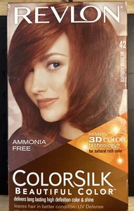 Revlon Colorsilk Beautiful Color Permanent Hair Single Pack, 42 Medium Auburn - Picture 1 of 2