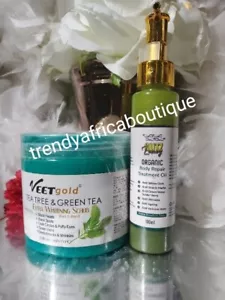 Glitzluxury body Repair Treatment Oil & Veetgold Tea Tree Whitening Scrub 👌 - Picture 1 of 5