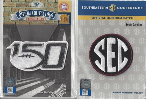 2019 NCAA College Football 150th Anniversary South Carolina SEC Conf Patch Combo Cover