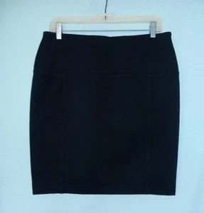IVANKA TRUMP Black Pencil Pull-on Elastic Waist Stretch Knee-length Skirt, L - Picture 1 of 7
