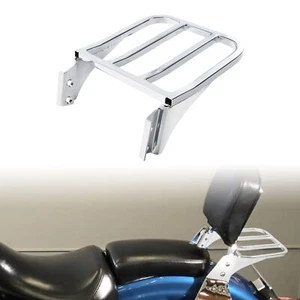 Sissy Bar Backrest Luggage Rack Rear Carrier Fit Harley Dyna Fat Bob Low Rider - Bild 1 von 10