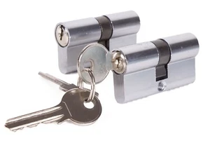 Türschloss Schließzylinder Zylinderschloss Gleichschliessend Schloss 60mm 2x - Bild 1 von 2